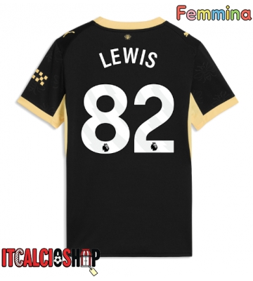 Manchester City Rico Lewis #82 Seconda Maglia Femmina 2026-27 Manica Corta